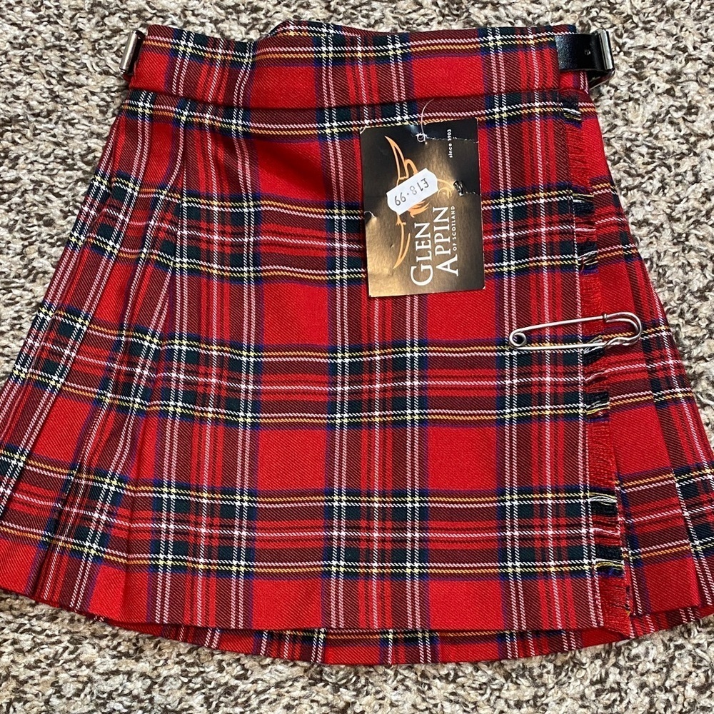 Glen Appin of Scotland Kids Tartan Plaid Kilt Skirt - Picture 1 of 6